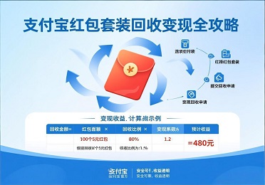 支付宝红包套装回收：支付宝红包套装用不上？别让福利过期，变现流程超简单